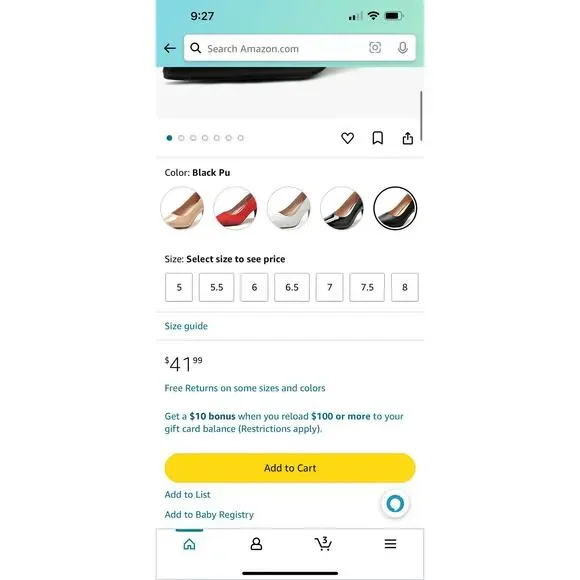 BUEUPU low heel‎ pointed toe pump shoes womens 8 preppy classic contemporary - Picture 2 of 7